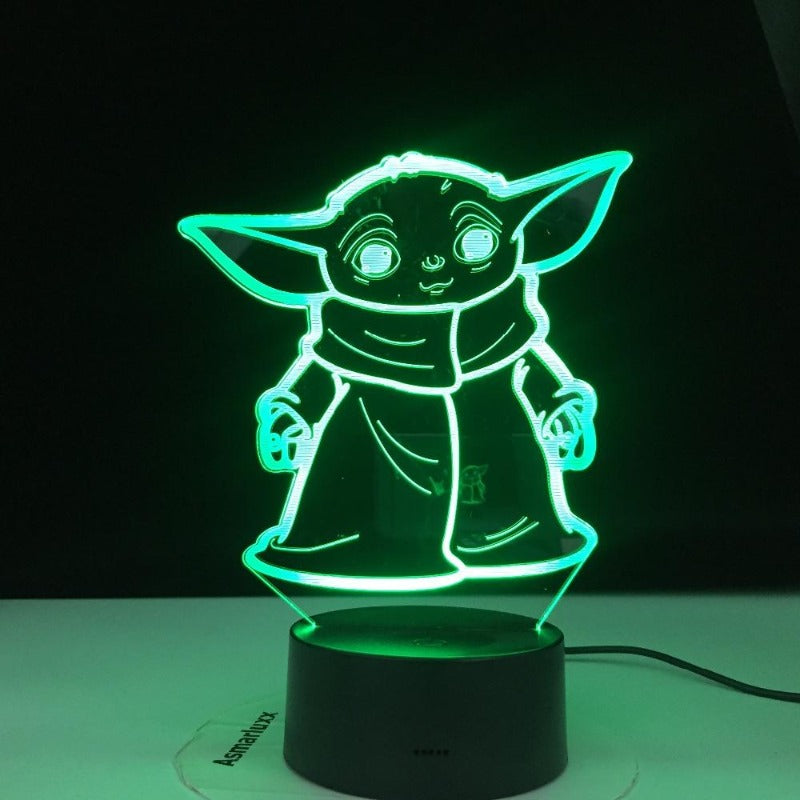 Lampe Star Wars Baby Yoda 7 ou 16 couleurs