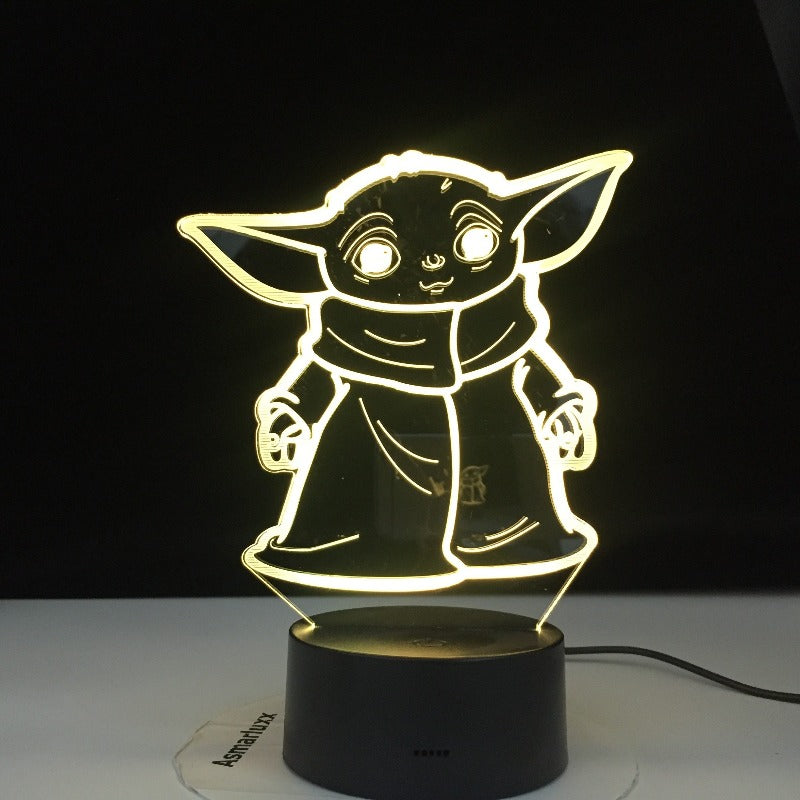Lampe Star Wars Baby Yoda 7 ou 16 couleurs – Image 2