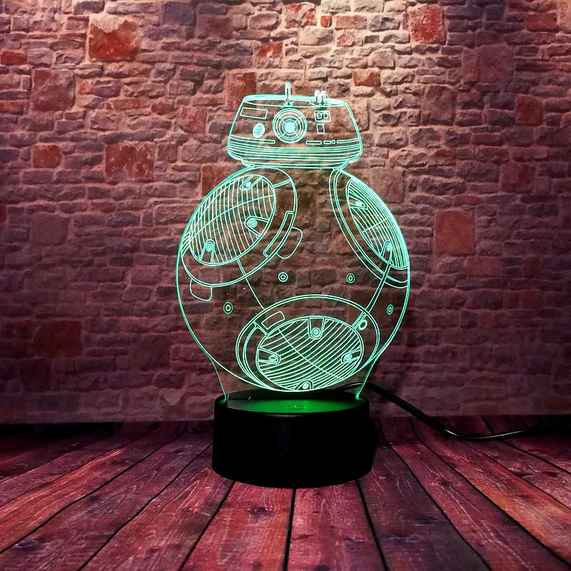 Lampe Star Wars BB 8 avec 7 couleurs