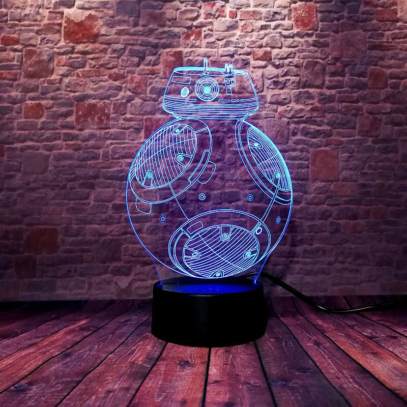 Lampe Star Wars BB 8 avec 7 couleurs – Image 2