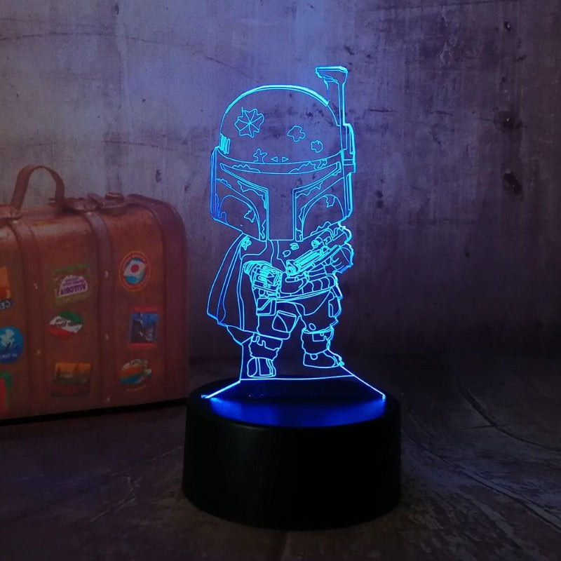 Lampe Star Wars Boba Fett 7 couleurs