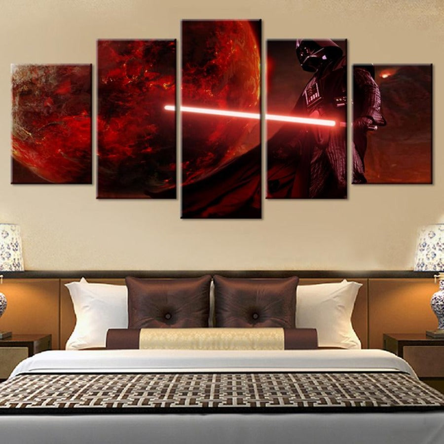 Tableau Star Wars Dark Vador avec options de cadre – Image 2